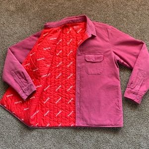 VERY RARE SUPREME MONOGRAM CORDUROY QUILTED SHIRT